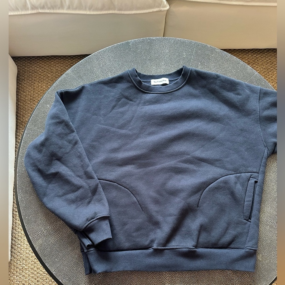 The Frankie shop navy blue sweatshirt sweater